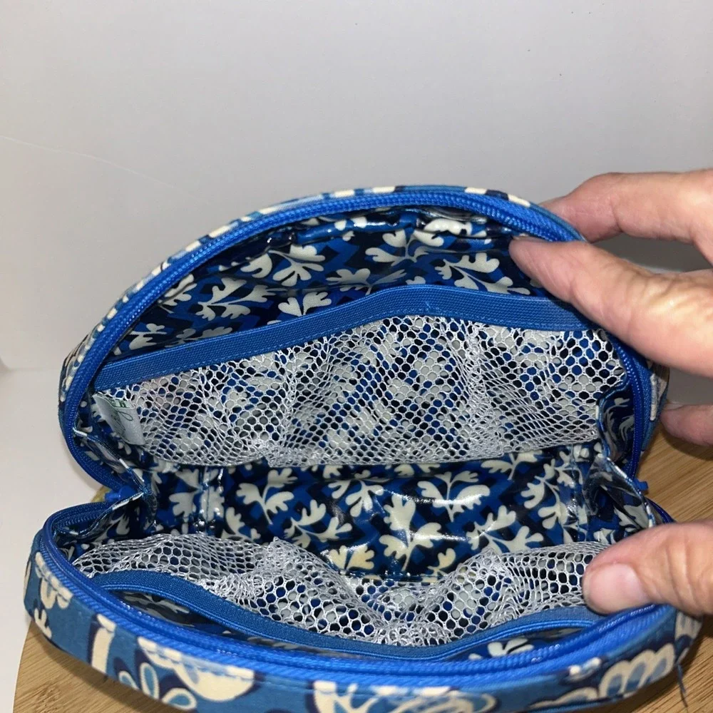 Vera‎ Bradley Blue Lagoon Pocket Cosmetic Bag NEW